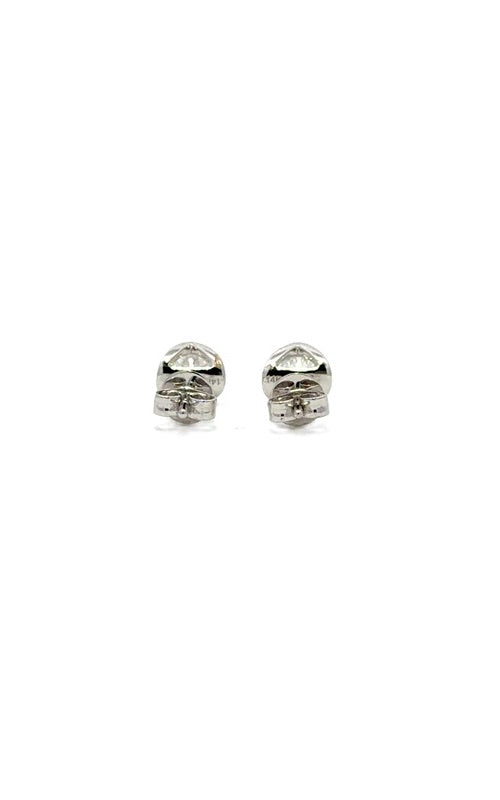 14K WHITE GOLD TENSION-SET STUD EARRINGS  G14702