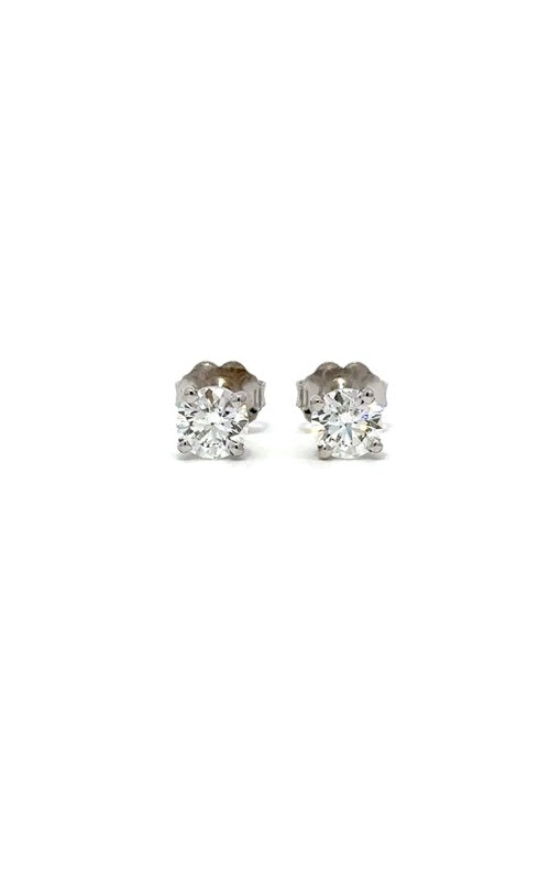 14K WHITE GOLD STUD EARRINGS  G15234