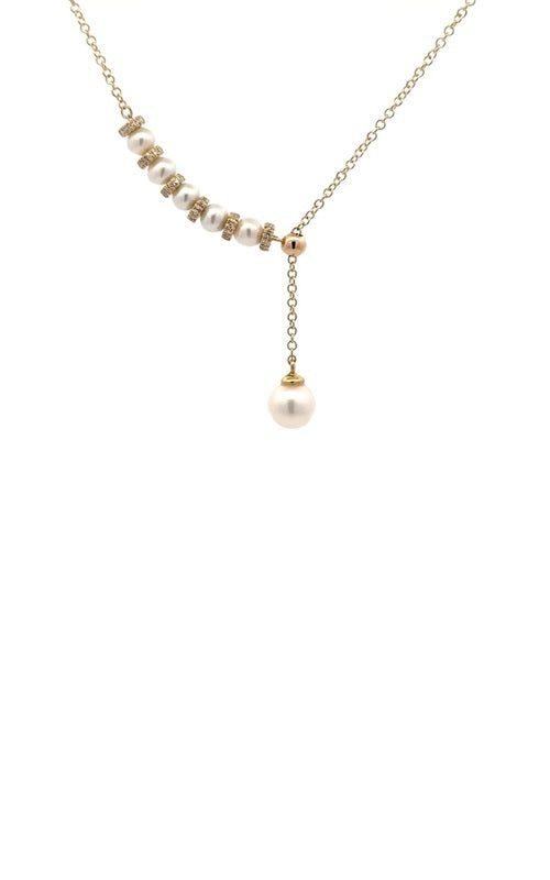 Bassali Pearl and Diamond Necklace G15257