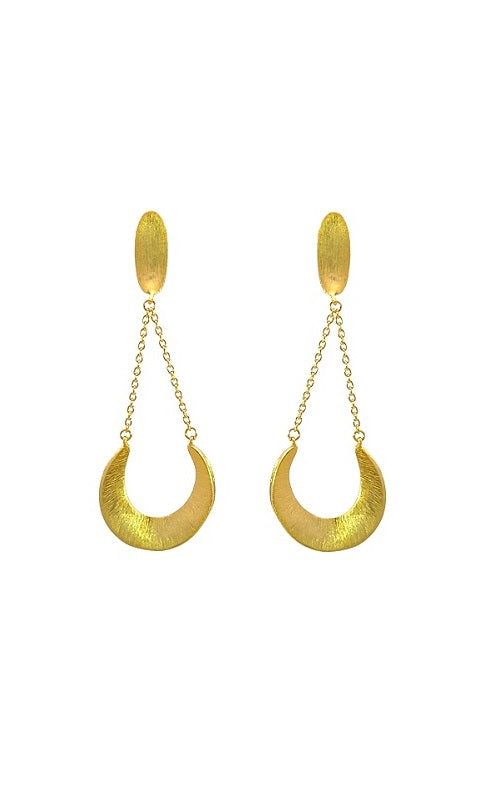 Sterling silver and Gold Plated 'Odyssey' Dangle Earrings  G15295