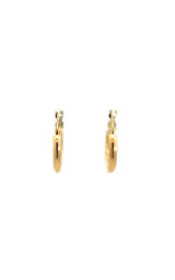 14K YELLOW GOLD 15MM HOOP EARRINGS  G15363