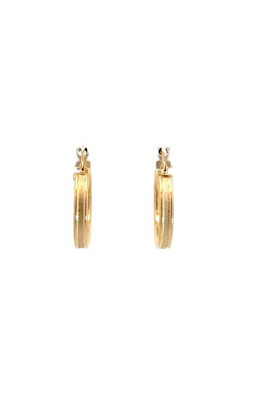 14K YELLOW GOLD 20MM HOOP EARRINGS  G15369