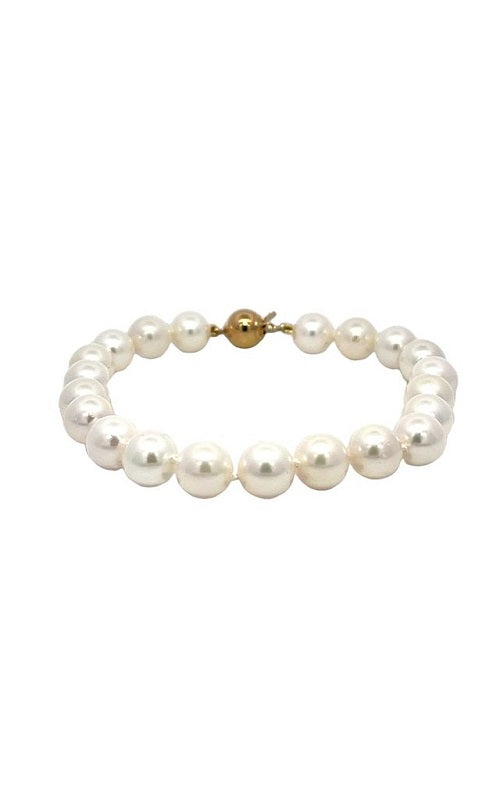 14K YELLOW GOLD PEARL BRACELET  G15725