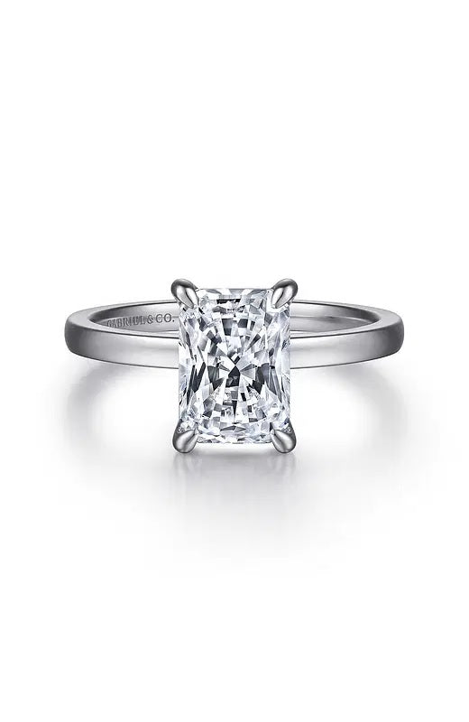 14K White Gold Diamond Engagement Ring G15896