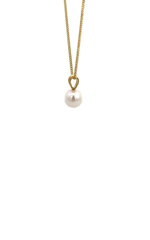 14K YELLOW GOLD AKOYA PEARL PENDANT  G16315