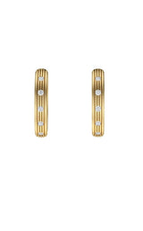 10K YELLOW GOLD LAB GROWN DIAMOND HOOPS EARRINGS G16793