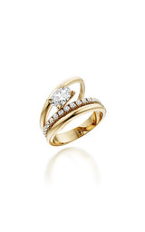 10K YELLOW GOLD LAB GROWN DIAMOND RING G16812