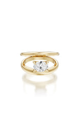 10K YELLOW GOLD LAB GROWN DIAMOND RING G16813