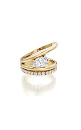 10K YELLOW GOLD LAB GROWN DIAMOND RING G16814