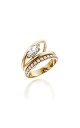 10K YELLOW GOLD LAB GROWN DIAMOND RING G16814