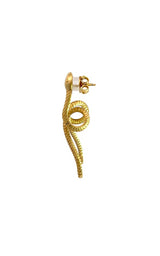Jorge Revilla "Snake" Drop Stud earrings Push backs  G16909