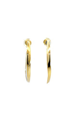 Jorge Revilla 'Venice' Sterling silver Gold Plated Hoops  G16918