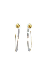 Jorge Revilla 'Venice' Sterling silver Gold Plated Hoops  G16918