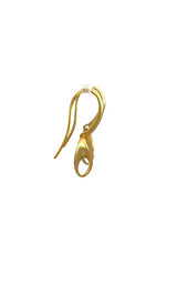Sterling Silver Gold Plated 'Love' Dangle Earrings G16925