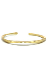 Jorge Revilla  'Waves'  Sterling Silver Gold Plated Bangle  G16928
