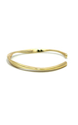 Jorge Revilla  'Waves'  Sterling Silver Gold Plated Bangle  G16928