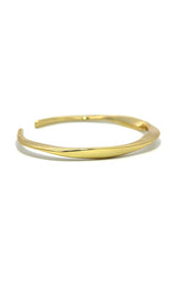 Jorge Revilla  'Waves'  Sterling Silver Gold Plated Bangle  G16928