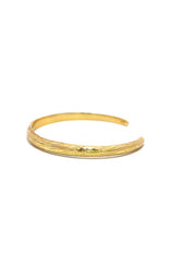 Jorge Revilla  'Earth'  Sterling Silver Gold Plated Bangle  G16930