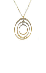 Sterling Silver Gold Plated Necklace 'Bubble' G16933
