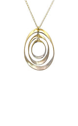 Sterling Silver Gold Plated Necklace 'Bubble' G16933