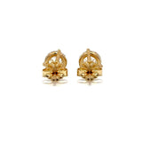 14K Yellow Gold 2.00ct Solitaire Earrings (Martini-Set)