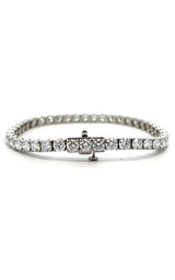 14K WHITE GOLD LAB GROWN DIAMONDS TENNIS BRACELET  G16770