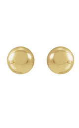 14K YELLOW GOLD 3MM BALL STUD EARRINGS  G16842