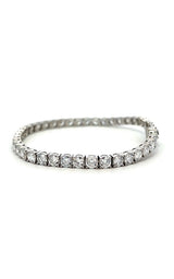 14K WHITE GOLD LAB GROWN DIAMONDS TENNIS BRACELET  G16770