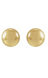 14K YELLOW GOLD 4MM BALL STUD EARRINGS  G16843