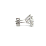 Solitaire Earrings (Martini-Set) - 14k Gold