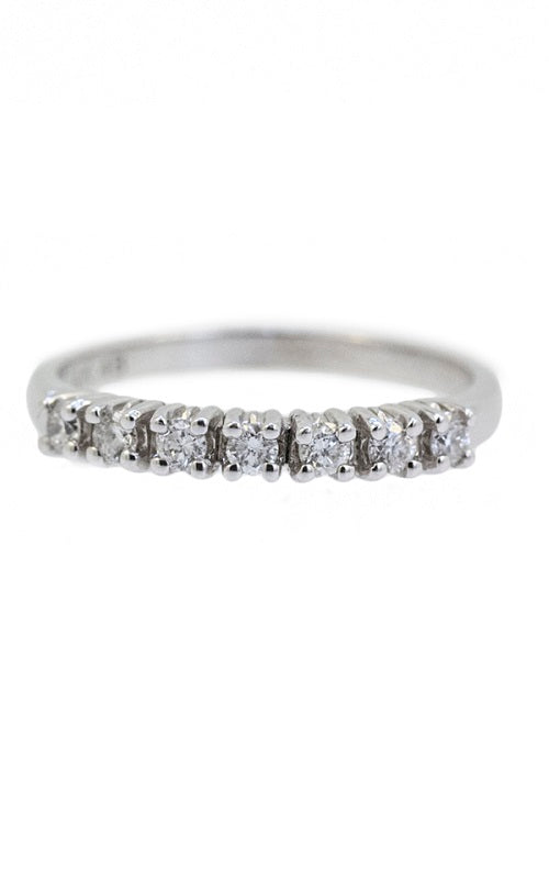 14K WHITE GOLD ROUND CUT DIAMONDS BAND  G8443