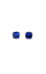 14K WHITE GOLD TANZANITE STUD EARRINGS  G16728
