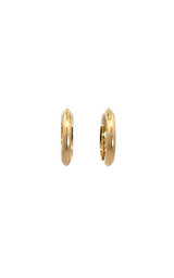 14K YELLOW GOLD DIAMOND HOOP EARRINGS  G16735