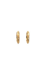 14K YELLOW GOLD  DIAMOND HOOP EARRINGS G16734