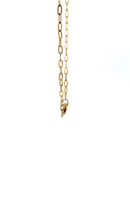 14K YELLOW GOLD SAFETY PIN NECKLACE G14372