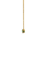 18K YELLOW GOLD DIAMOND AND EMERALD NECKLACE  G16135