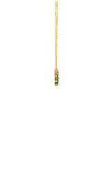 14K YELLOW GOLD EMERALD NECKLACE G16130