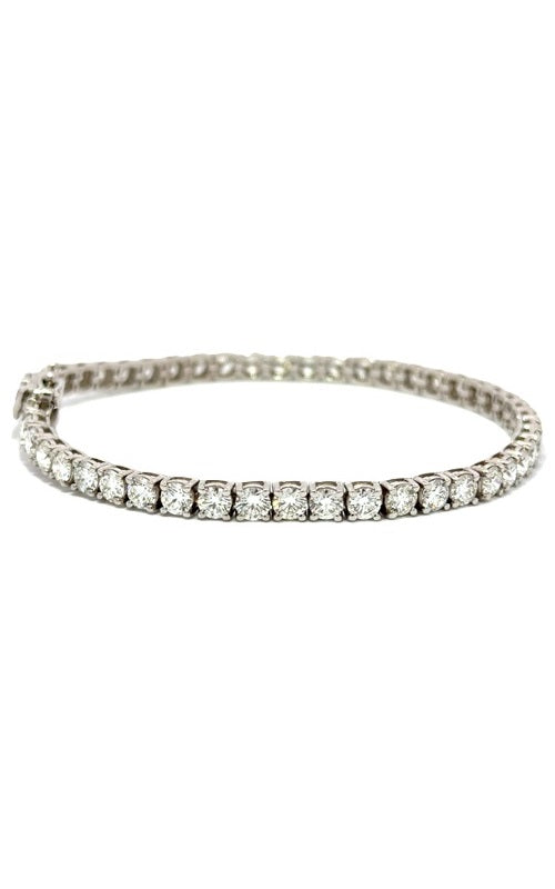 14K WHITE GOLD DIAMONDS TENNIS BRACELET  G16136