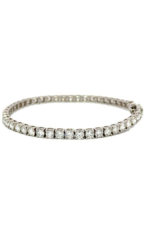 14K WHITE GOLD DIAMONDS TENNIS BRACELET  G16136