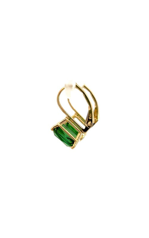 14K YELLOW GOLD TOURMALINE  EARRINGS  G15787