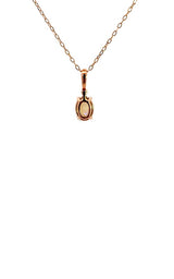 14k Rose Gold Opal Necklaces G17128