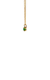 14K YELLOW GOLD EMERALD PENDANT NECKLACE G17127