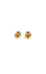 14K YELLOW GOLD RUBY STUD EARRINGS G17125