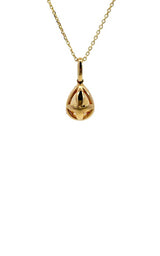 14k Yellow Gold Opal Necklace Pendant G17124