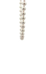 14K YELLOW GOLD AKOYA PEARLS NECKLACE - 18 INCHES  G16850