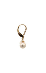 14K YELLOW GOLD EARRINGS AKOYA PEARLS  G16853