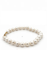 14K YELLOW GOLD PEARL BRACELET  G16855