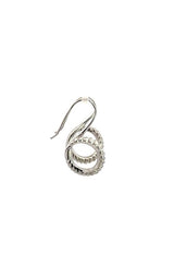 Sterling Silver Dangle Earrings 'Nautilus' G15307