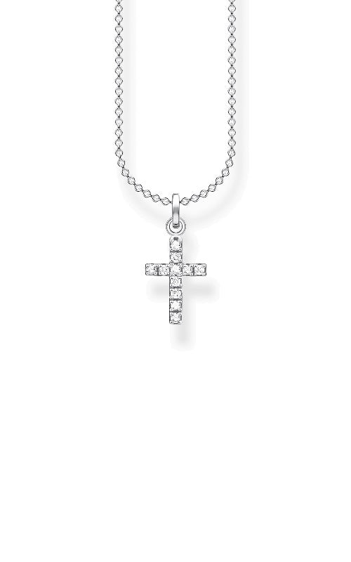 NECKLACE CROSS PAVE by Thomas Sabo