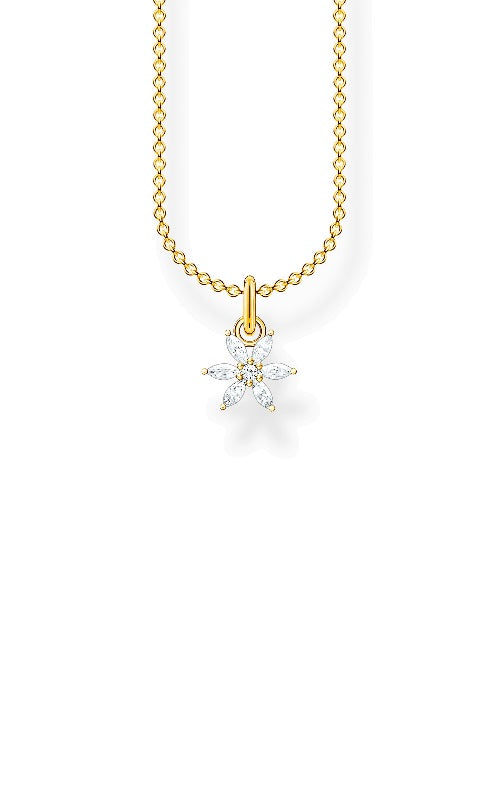 NECKLACES FLOWER WITH STONES GOLD by Thomas Sabo